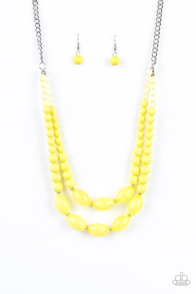 Paparazzi Necklace ~ Sundae Shoppe - Yellow
