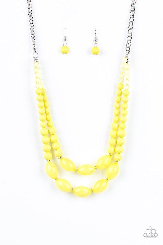 Paparazzi Necklace ~ Sundae Shoppe - Yellow
