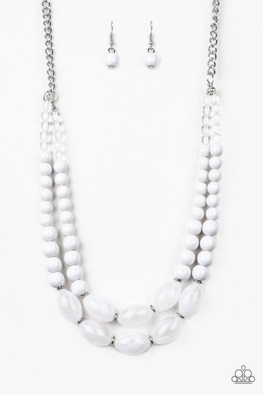 Paparazzi Necklace ~ Sundae Shoppe - White