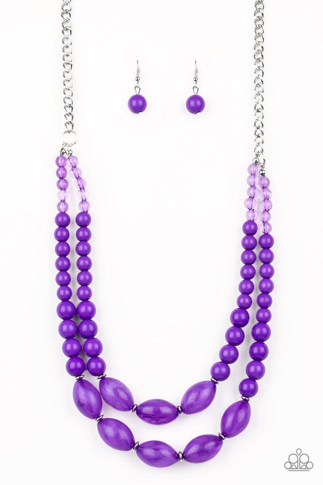 Paparazzi Necklace ~ Sundae Shoppe - Purple