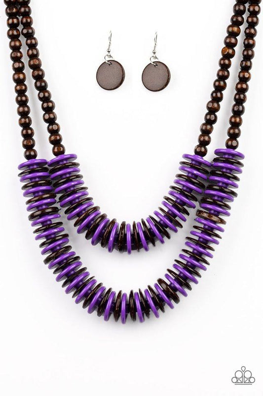 Paparazzi Necklace ~ Dominican Disco - Purple