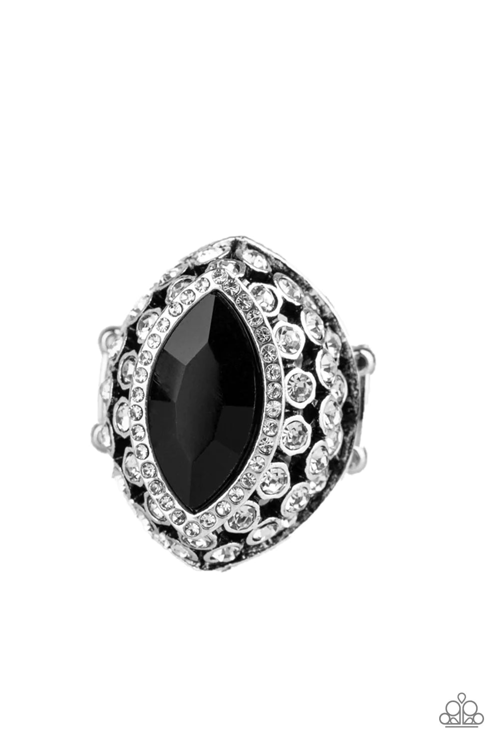 Anillo Paparazzi ~ Royal Radiance - Negro