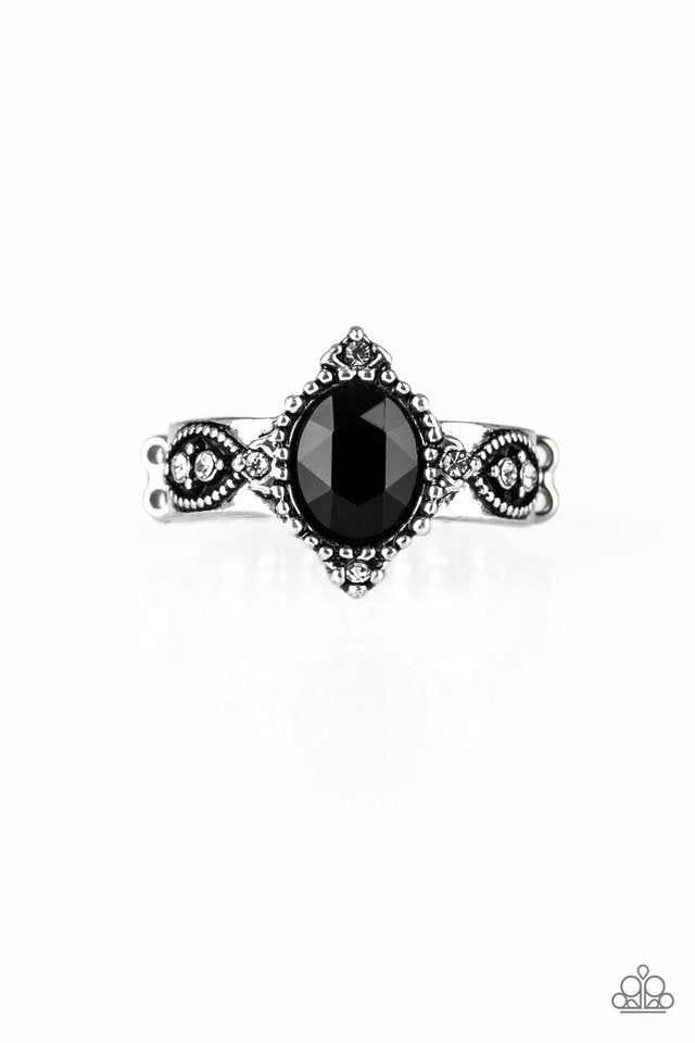 Pricelessly Princess - Black - Paparazzi Ring Image