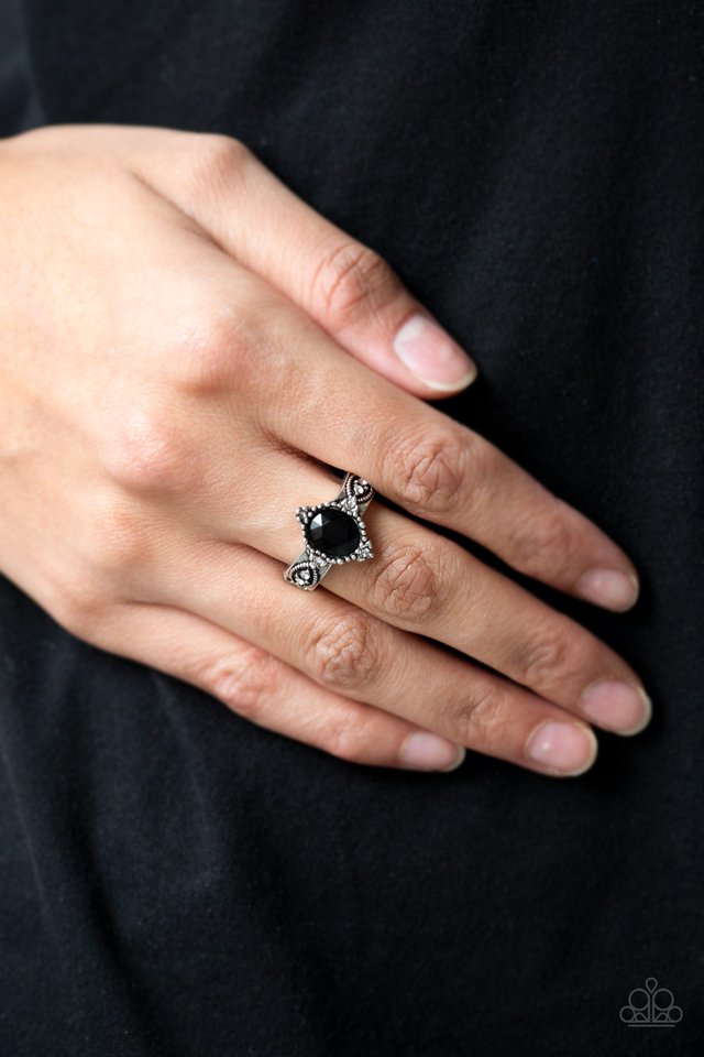 Pricelessly Princess - Black - Paparazzi Ring Image