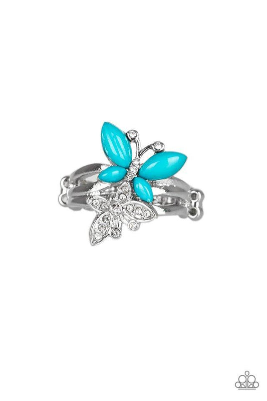 Anillo Paparazzi ~ Flutter Flirt - Azul