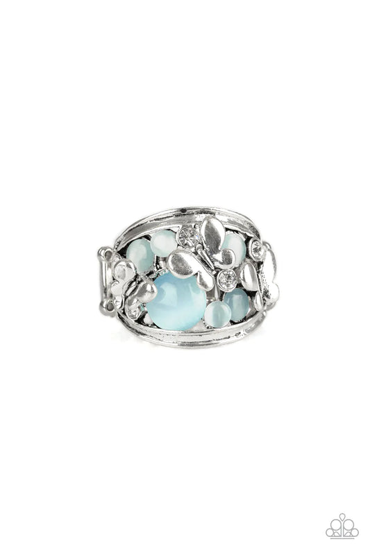 Paparazzi Ring ~ FLUTTER Me Up - Blue