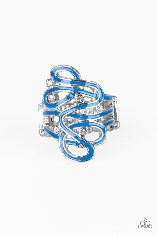 Paparazzi Ring ~ The Run-Around - Blue