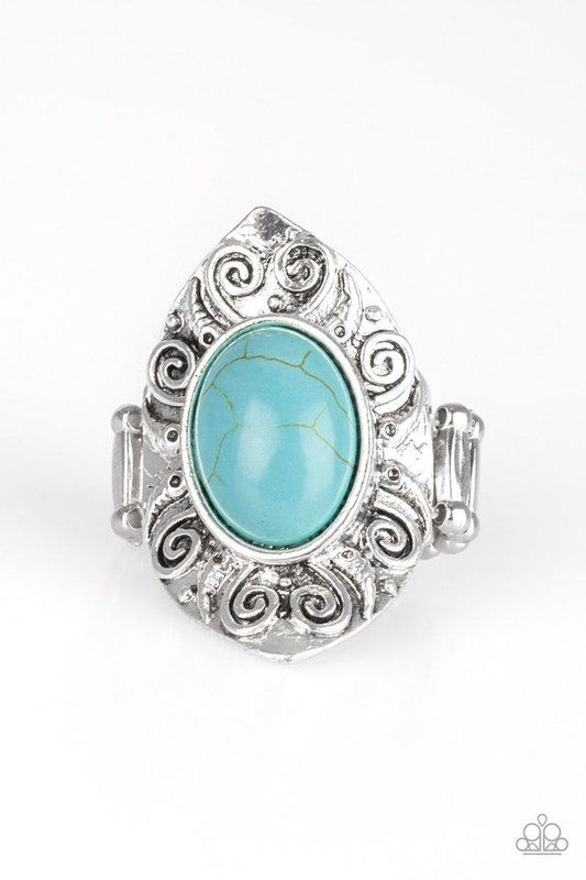 Anillo Paparazzi ~ Mega Madre Naturaleza - Azul