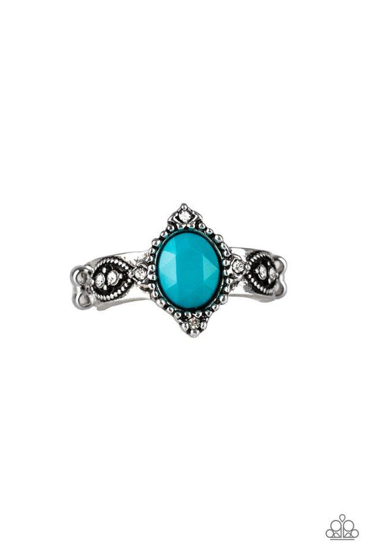 Anillo Paparazzi ~ Princesa de precio incalculable - Azul