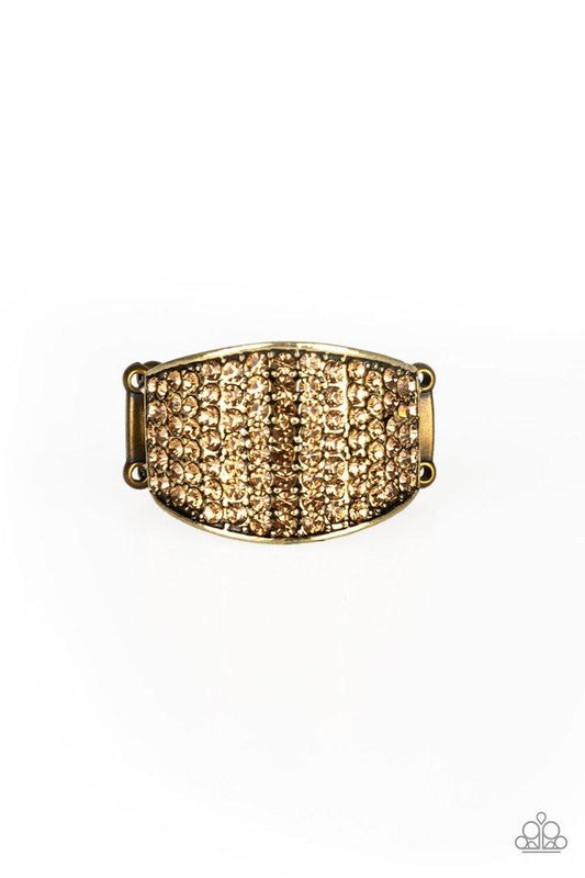 Paparazzi Ring ~ Kaboom! - Brass