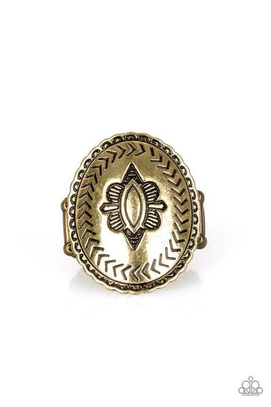 Paparazzi Ring ~ Down And Outback - Brass