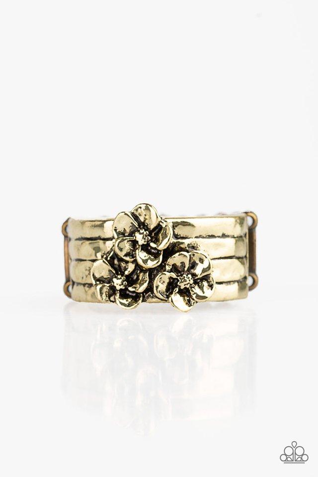 Paparazzi Ring ~ This ISLAND Is Your ISLAND - Brass