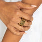 Treasure Trove Tribute - Brass - Paparazzi Ring Image