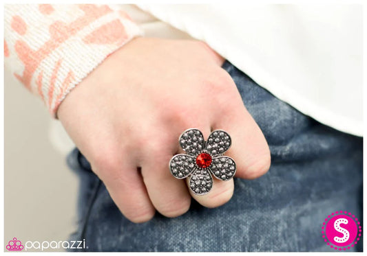 Paparazzi Ring ~ Haute and Heated - Red