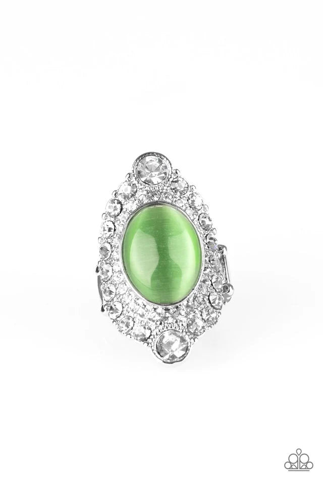 Anillo Paparazzi ~ Riviera Royalty - Verde