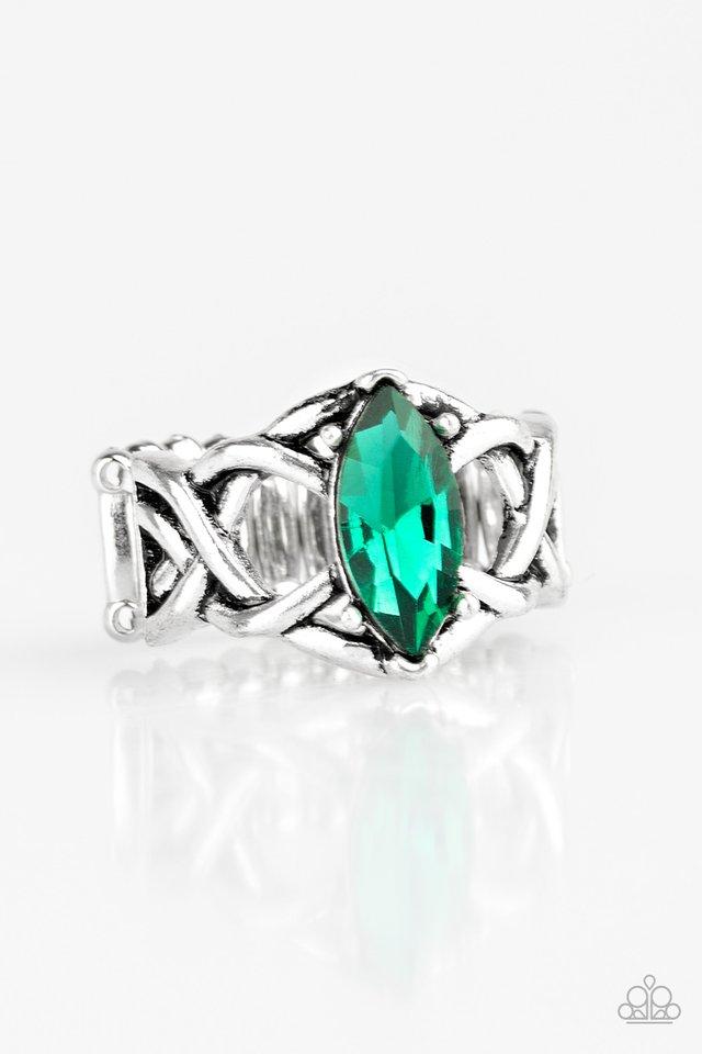 Anillo Paparazzi ~ Princesa Prima Donna - Verde