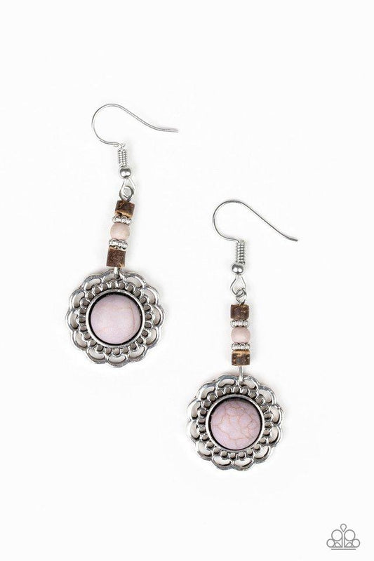 Paparazzi Earring ~ Desert Bliss - Silver