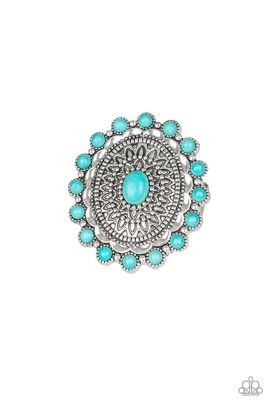 Paparazzi Ring ~ Mesa Mandala - Blue