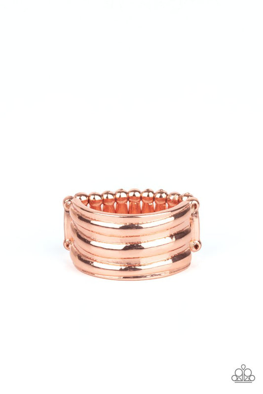 Rough Around The Edges - Copper - Paparazzi Ring Image