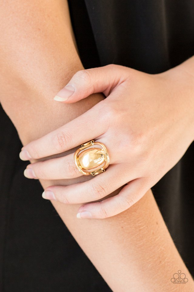 All Shine, All The Time - Gold - Paparazzi Ring Image