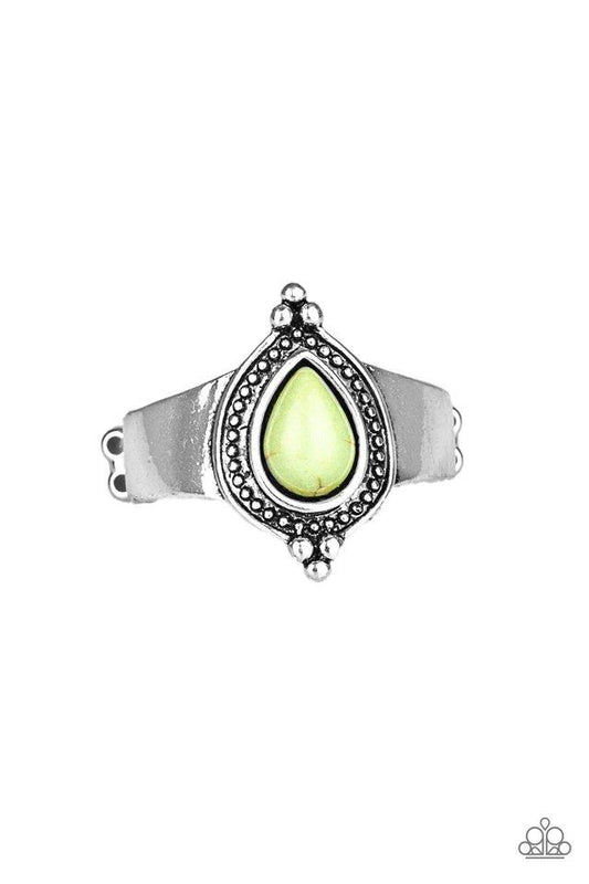 Anillo Paparazzi ~ Minimalista Mineral - Verde