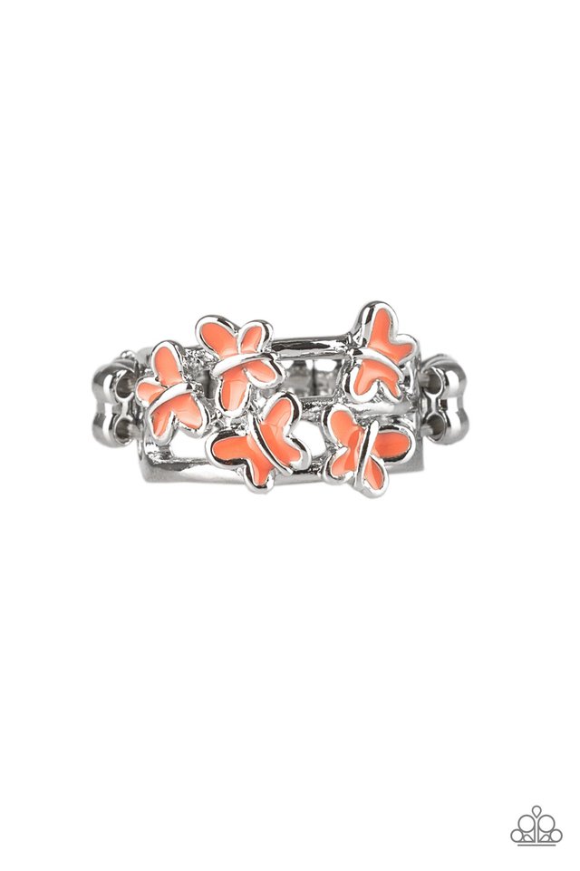 Fluttering Fashion - Orange - Paparazzi Ring Image