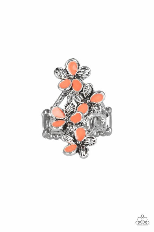 Paparazzi Ring ~ Climbing Gardens - Orange