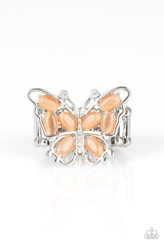 Paparazzi Ring ~ Flutter Flair - Orange