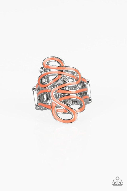 Paparazzi Ring ~ The Run-Around - Orange