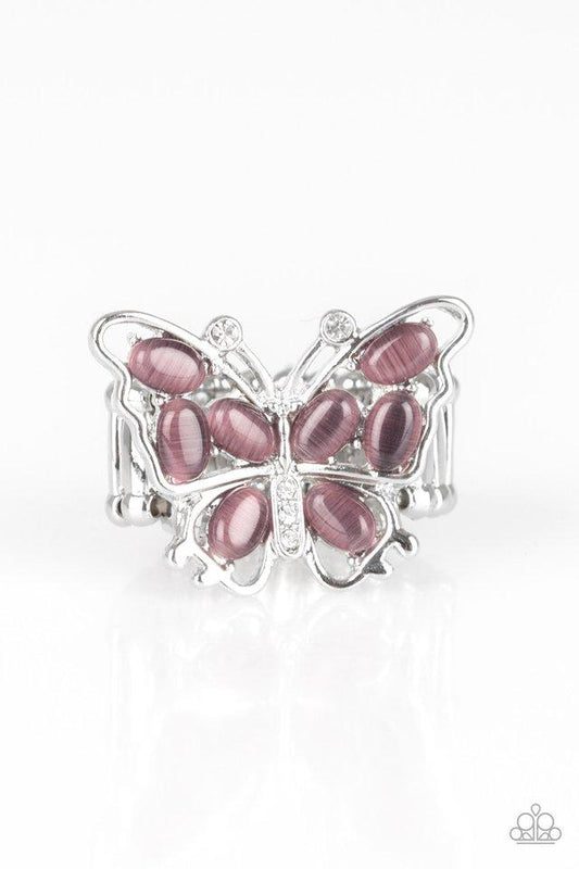 Anillo Paparazzi ~ Flutter Flair - Púrpura