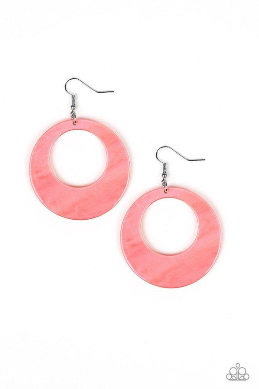 Paparazzi Earring ~ Tropical Trailblazer - Orange