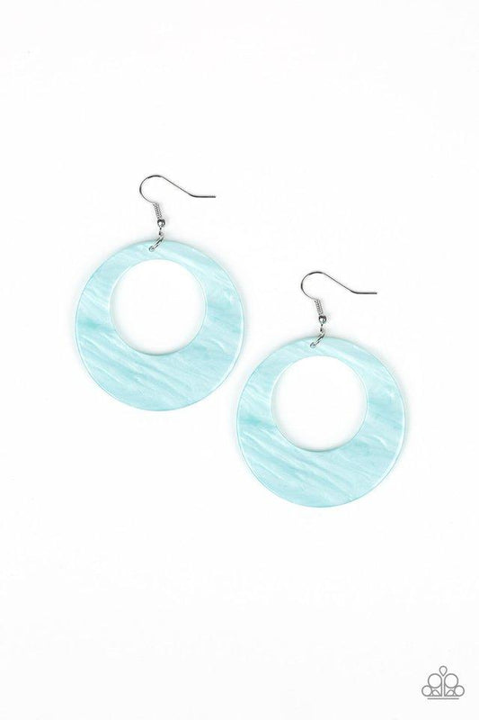 Paparazzi Earring ~ Tropical Trailblazer - Blue