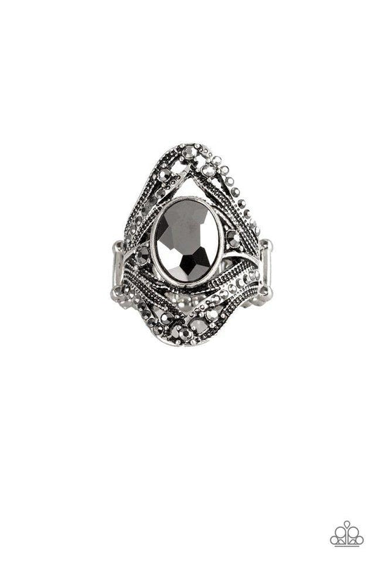 Paparazzi Ring ~ Red Carpet Rebel - Silver