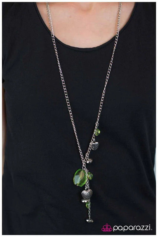 Paparazzi Necklace ~ Eat Your Heart Out - Green