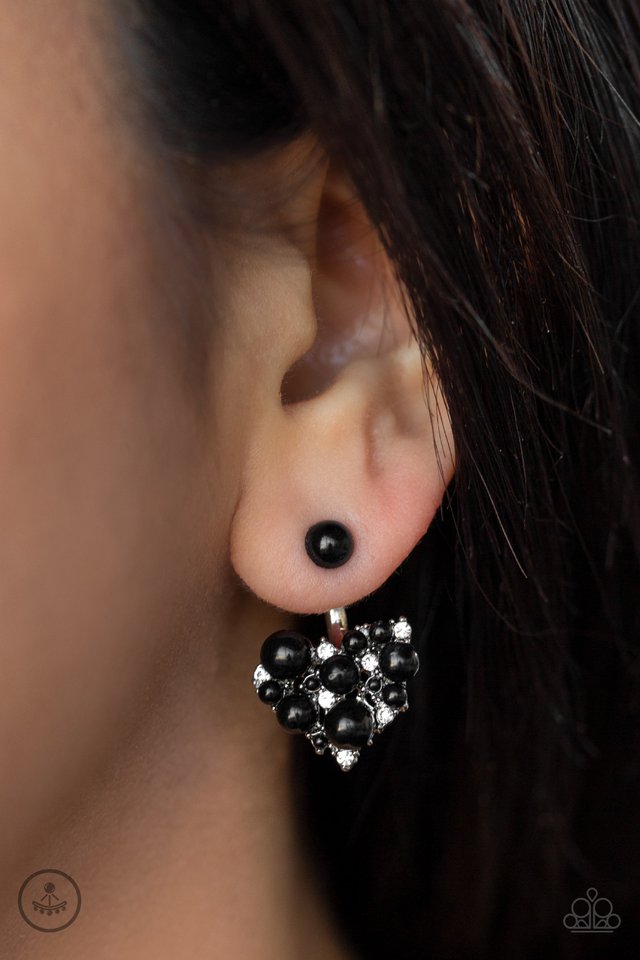 Star-Studded Success - Black - Paparazzi Earring Image