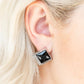 Stellar Square - Black - Paparazzi Earring Image