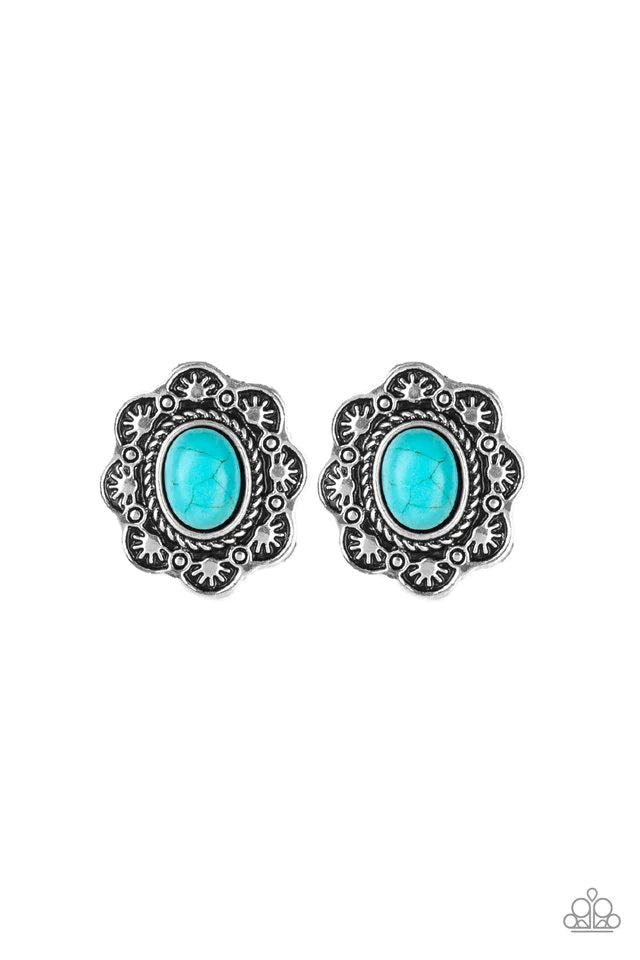 Paparazzi Earring ~ Springtime Deserts - Blue