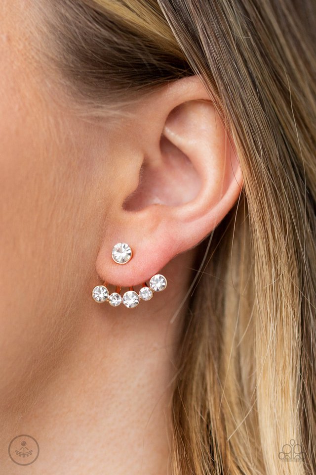 Jeweled Jubilee - Gold - Paparazzi Earring Image