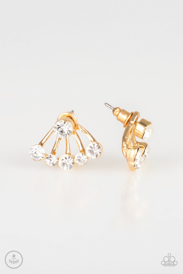 Jeweled Jubilee - Gold - Paparazzi Earring Image