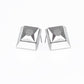 Stellar Square - Silver - Paparazzi Earring Image