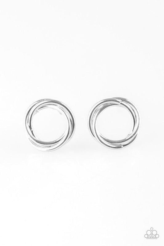 Paparazzi Earring ~ Simple Radiance - Silver