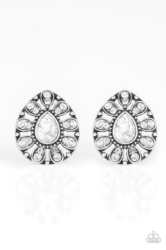 Paparazzi Earring ~ Treasure Retreat - White