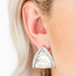 Exalted Elegance - White - Paparazzi Earring Image