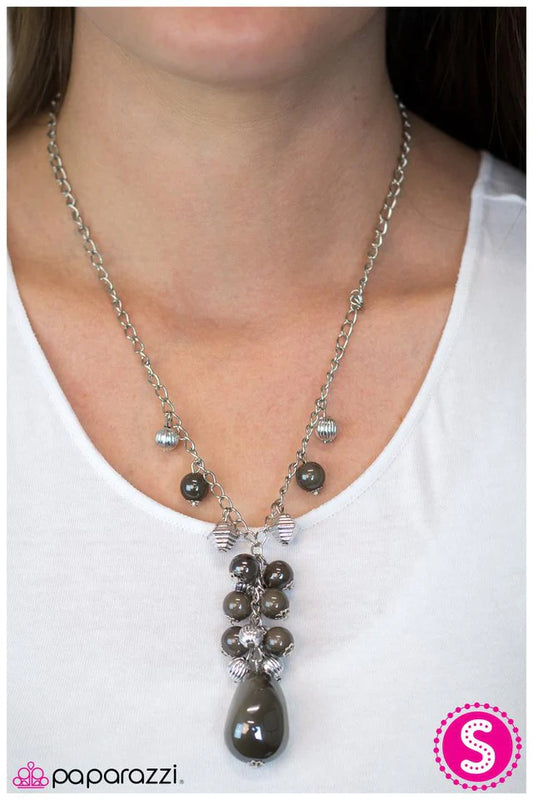 Paparazzi Necklace ~ Along For The Ride - Silver