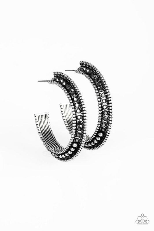 Paparazzi Earring ~ Retro Reverberation - Silver