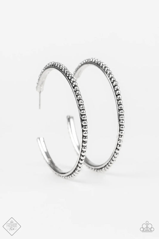 Paparazzi Earring ~ Totally On Trend  - Silver