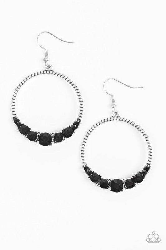 Paparazzi Earring ~ Self-Made Millionaire - Black