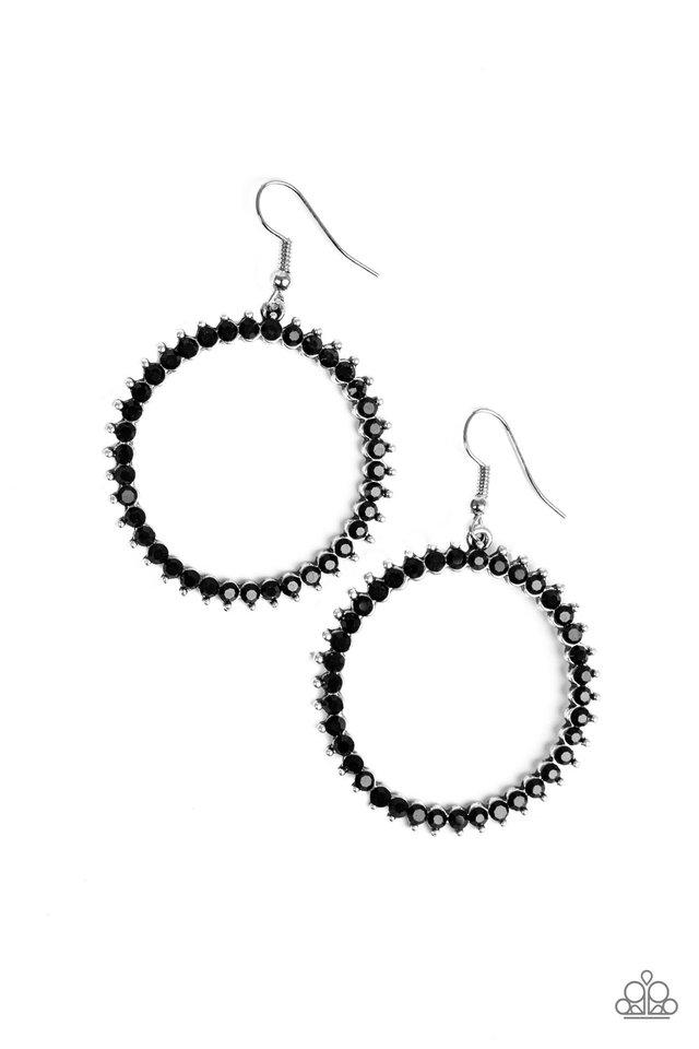 Paparazzi Earring ~ Spark Their Attention - Black