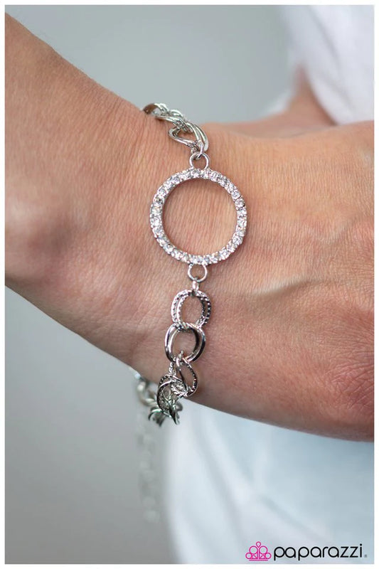 Paparazzi Bracelet ~ Clean Up Your Act - Silver