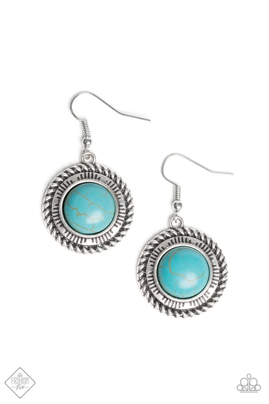 Paparazzi Earring ~ Natural-Born Nomad  - Blue